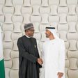 President Muhammadu Buhari and the Crown Prince of Abu Dhabi, Sheikh Mohamed bn Zayed.