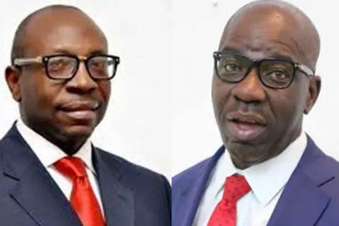 Pastor Osagie Ize-Iyamu and Governor Godwin Obaseki to be screened by the Screening Committee of the All Progressives Congress (APC) ahead of the June 22 governorship primary election. (PMNews)