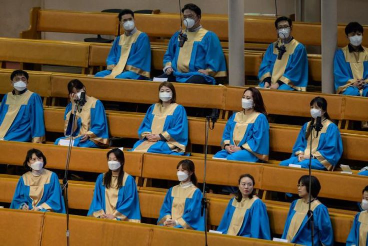 The head of  Germany's Robert Koch Institute has warned that "droplets fly particularly far when singing"