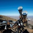 An astronomer prepares equipment ahead of a solar eclipse at the La Silla European Southern Observatory in Chile's Coquimbo region, on July 2, 2019