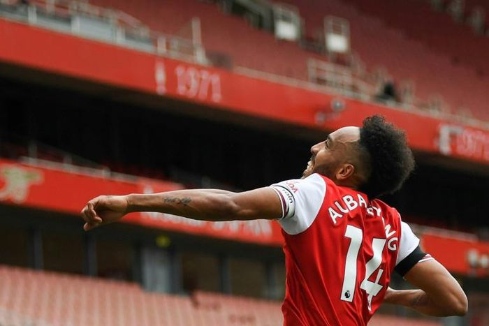 Pierre-Emerick Aubameyang is the fastest player to reach 50 Premier League goals for Arsenal