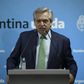 President Alberto Fernandez of Argentina, which faces defaulting on its debts