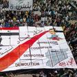 Many of the prison's inmates were arrested for taking part in  demonstrations against President Bashar al-Assad
