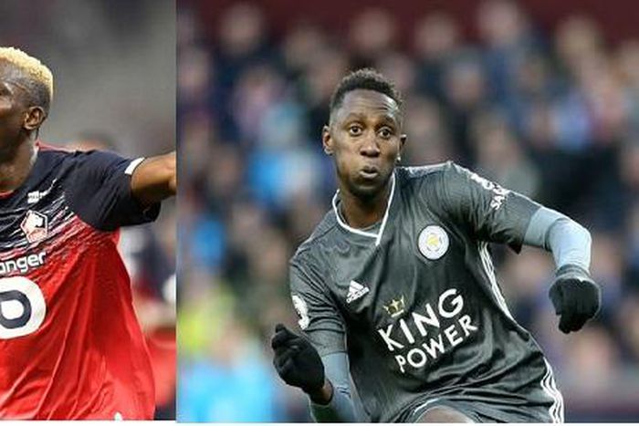 Victor Osimhen and Wilfred Ndidi (Twitter/Lille/Leicester City)