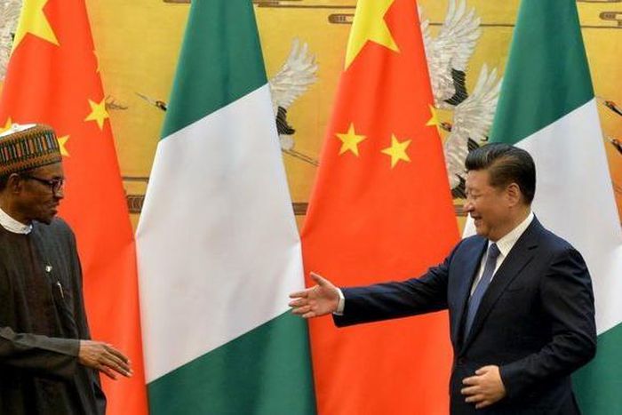 President of the Federal Republic of Nigeria, Muhammadu Buhari (L) and Chinese President, Xi Jinping at the Great Hall of the People in Beijing. REUTERS/Kenzaburo Fukuhara/Pool