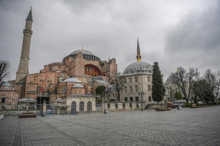 Although Turkey is not on lockdown, many public spaces are empty