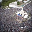 Protestors in Bamako's Independence Square on June 19