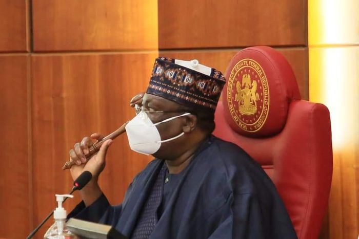 President of the Senate, Ahmad Lawan. [Twitter/@OvieOmoAgege]