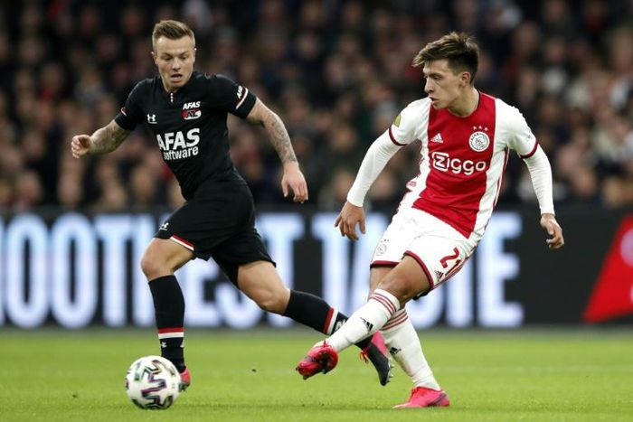 AZ Alkmaar and Ajax were both on 56 points when the Eredivisie season was suspended in March
