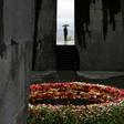Flowers placed at a memorial in Yerevan as Armenia marks the 105th anniversary of the Armenian genocide
