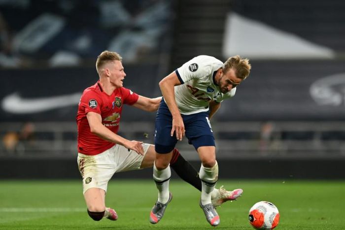 Harry Kane made a low-key return for Tottenham against Manchester United