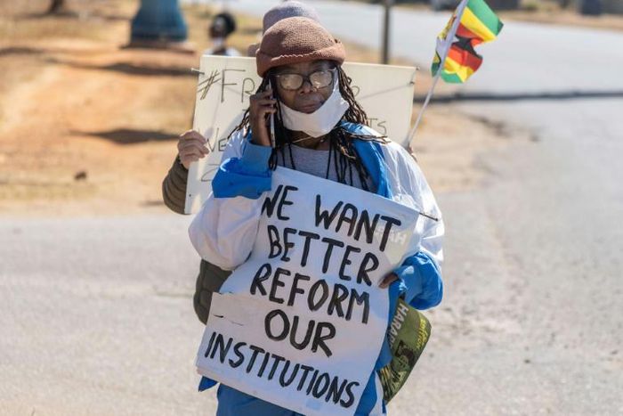Zimbabwean novelist Tsitsi Dangarembga was arrested during an anti-corruption protest