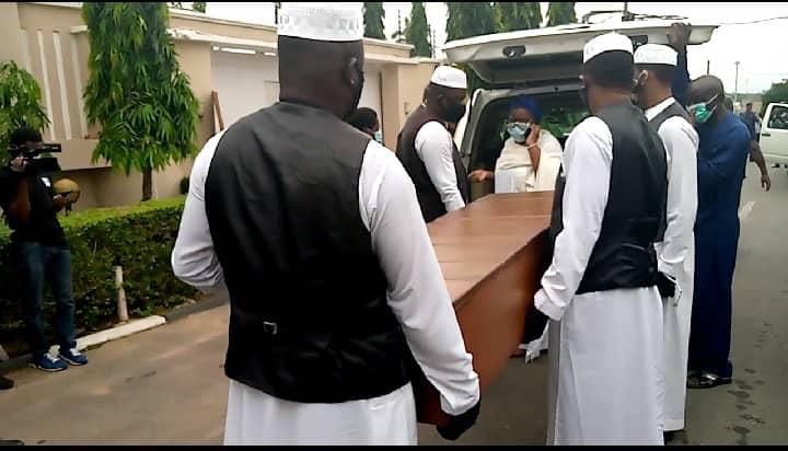 Ajimobi's body arrived for burial at his Ibadan home (Premium Times)