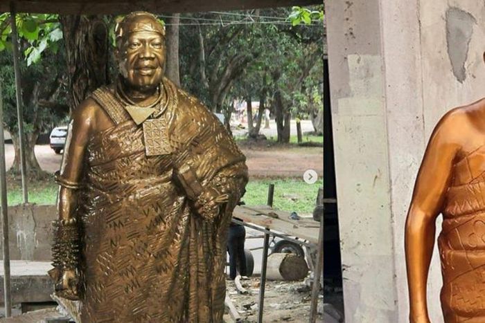 Ghanaian sculptor Kumi Samuel holds art lovers spellbound with mind-blowing handiwork
