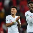 England's Jadon Sancho (left) and Tammy Abraham