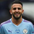 Manchester City's midfielder Riyad Mahrez was among the scorers in his side's 5-0 win against Newcastle