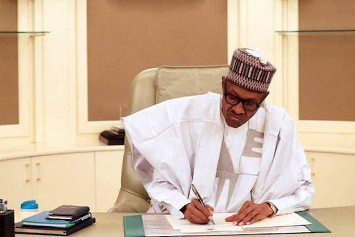 President Muhammadu Buhari. [Twitter@BashirAhmaad]