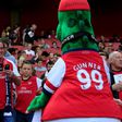 Arsenal's long-serving Gunnersaurus mascot