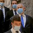 Israeli Prime Minister Benjamin Netanyahu arrives at the parliament building for the swearing-in of his new government last month