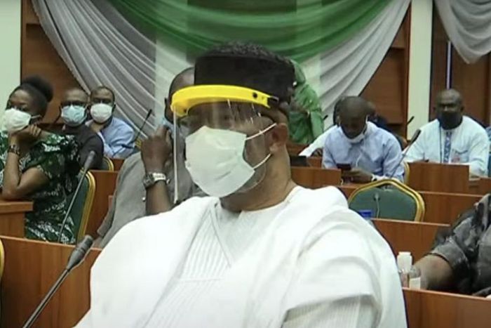 Senator Godswill Akpabio. [Twitter/@CHYCHYCHUKWU]