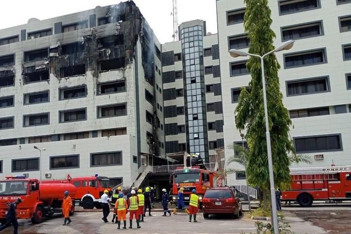 We’ve successfully put out fire at Accountant General’s office – Federal Fire Service. [Twitter/@Fedfireng]