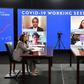 Democratic US presidential nominee Joe Biden and his running mate Kamala Harris received a virtual briefing on COVID-19 from health experts
