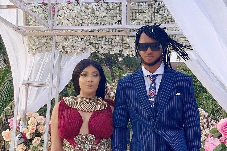 Angela Okorie and her hubby, Desmond tied the knot in a private wedding ceremony [Instagram/RealAngelaOkorie]