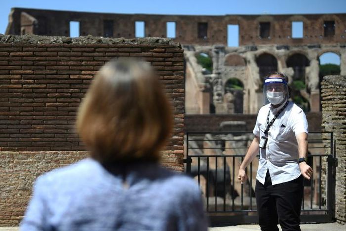 The first European country to be hit hard by the virus, Italy is once again opening up tourist attractions such as the Colosseum