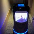 This robot is capable of taking elevators and navigating hallways to deliver food to hotel guests