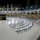 A limited number of worshippers perform prayers at the Kaaba, Islam's holiest shrine, in the Grand Mosque complex in Saudi Arabia's holy city of Mecca