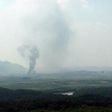 Smoke rises from North Korea's Kaesong Industrial Complex, as seen from South Korea's border city of Paju