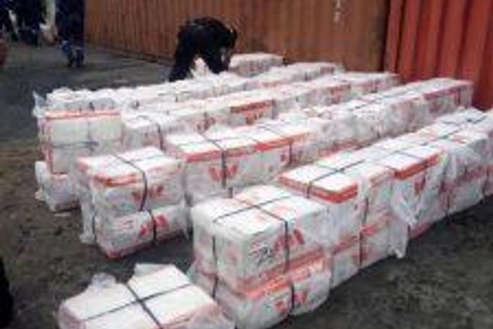 Tramadol tablets intercepted by the NDLEA in Apapa. [NAN]