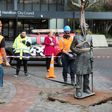 The New Zealand city of Hamilton removed a statue of the colonial military commander John Fane Charles Hamilton, who anti-racism campaigners have accused of murder