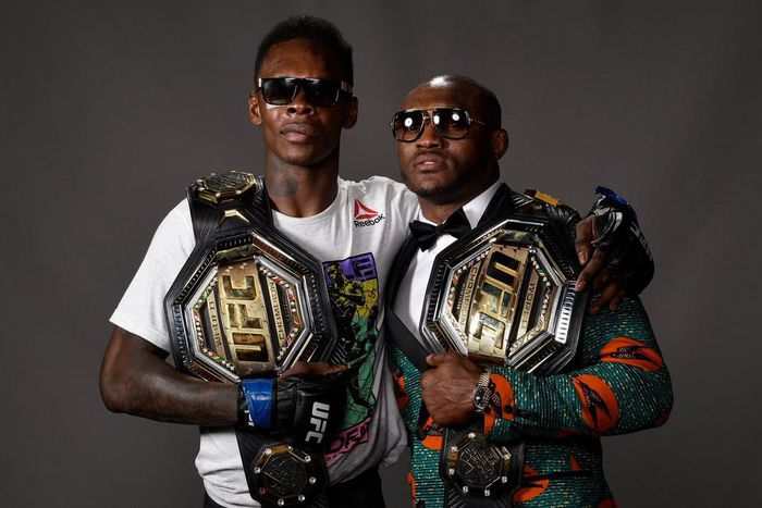 Israel Adesanya and Kamaru Usman (Twitter/Style Bender)