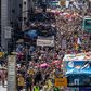 Thousands protested in Berlin  urging "a day of freedom" from restrictions, with some demonstrators dubbing the pandemic "the biggest conspiracy theory"