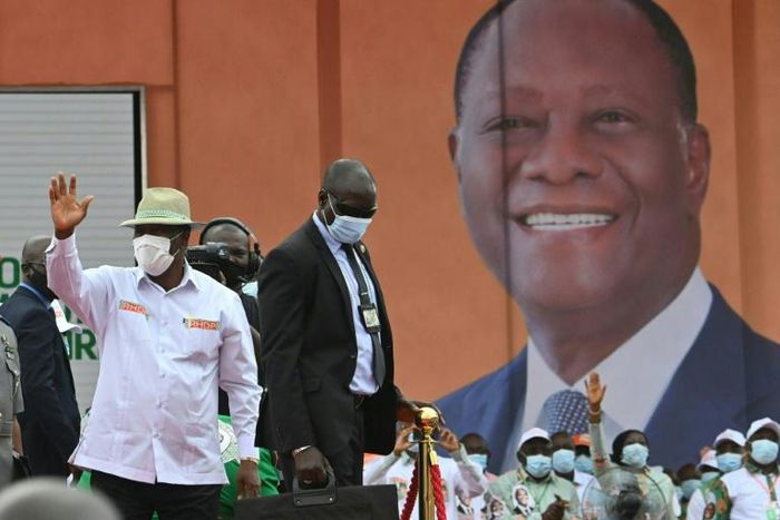 Ivory Coast President Alassane Ouattara was nominated by his party to run for president in October