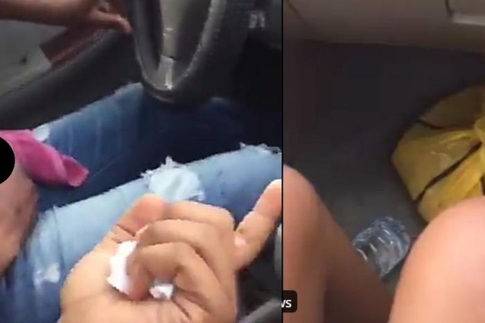 “Don’t do that!” - Female passenger screams as driver brings out erect joystick and  masturbates (video)