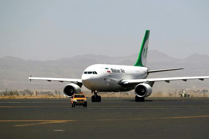 File image of an Iranian Mahan Air passenger plane