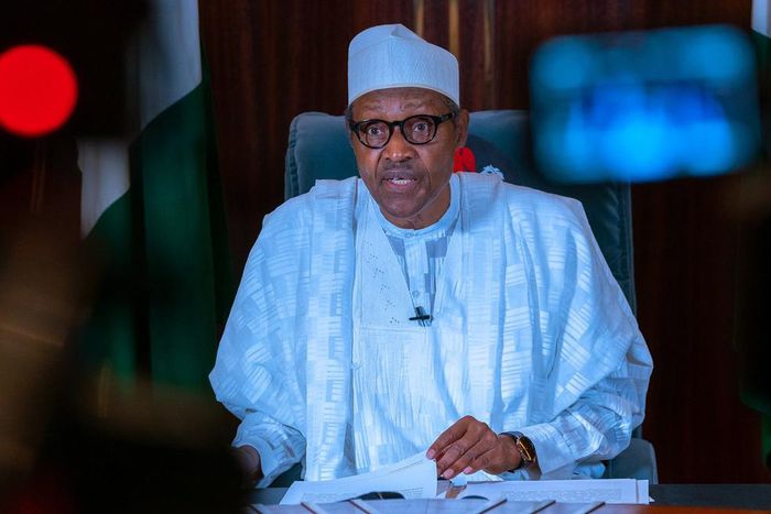 President Muhammadu Buhari. [Twitter/@BashirAhmaad]