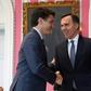 Candian Prime Minister Justin Trudeau and and Finance Minister Bill Morneau are seen in Ottawa in 2019