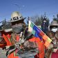 Bolivian peasants and indigenous people, supporters of former Bolivian president Evo Morales, take part in a protest against a second postponement of the general election due to the COVID-19 pandemic, in El Alto, Bolivia on July 28, 2020 
Bolivia postp...