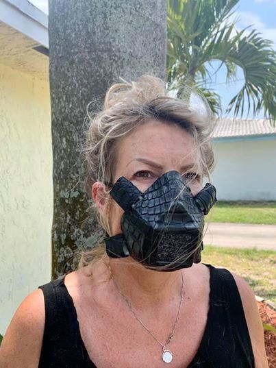 Face masks made out of alligator and snake skin hit the market