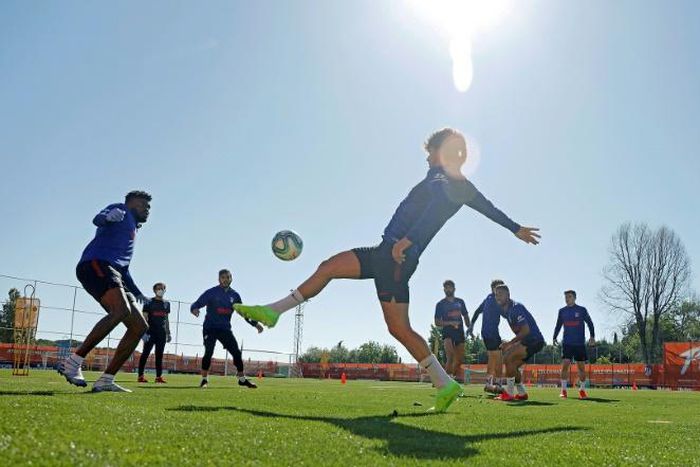 Atletico Madrid's Portugal forward Joao Felix in training last week