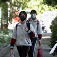 Students in their final year of junior high started classes again on Monday in Beijing