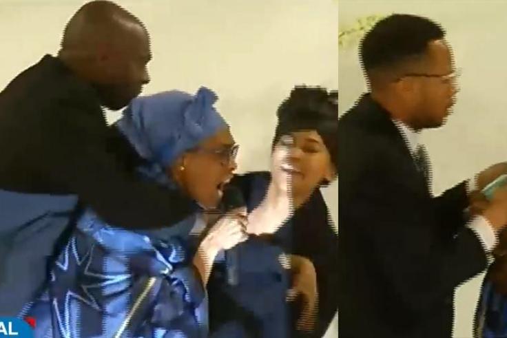 Drama as widow attacks sister-in-law with bottles to stop her from paying tribute