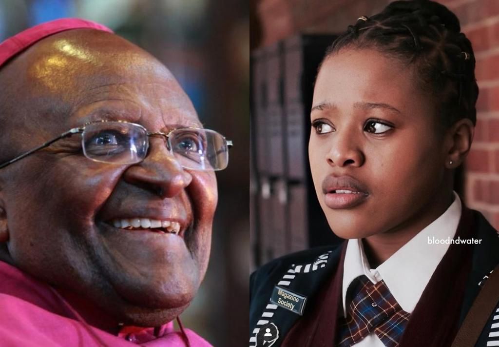 Archbishop Desmond Tutu and Natasha Thahane [The Archbishop of Canterbury/ Netflix]