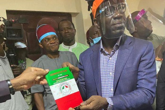 PDP grants waiver to Godwin Obaseki and also shifts primaries to June 25. (Twitter/GovWike)