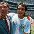 Bilardo celebrating Argentina's World Cup triumph in Mexico