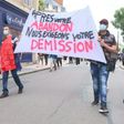 IMAGES Demonstrators in Dijon ask for the resignation of the prefect of the Côte d'Or department, after recent tensions in the city, which began with a punitive expedition by members of the Chechen community against Dijonians of North African origin. T...