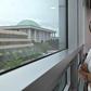 Jang Hye-yeong looks out of her office window towards South Korea's legislature, which she called 'an institution made up of middle-aged, able-bodied men'